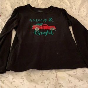 Long sleeve fleece Christmas shirt